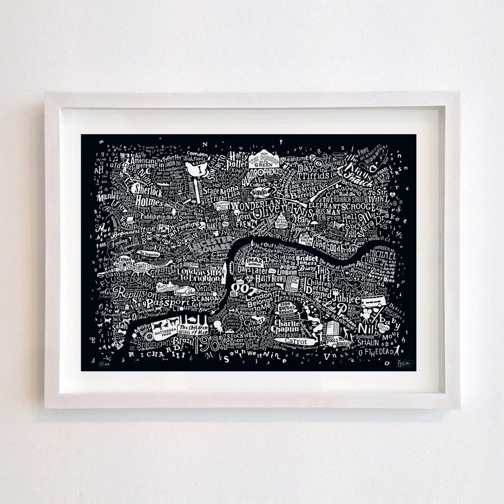 Central London Film Map (Black)