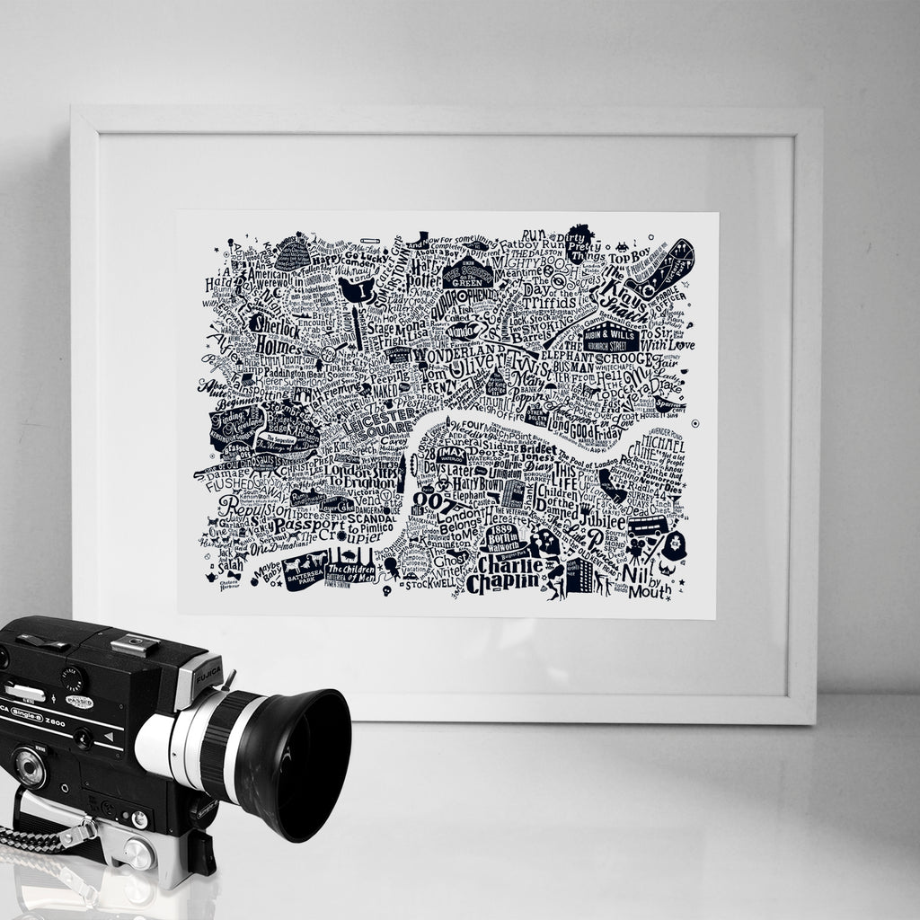 Central London Film Map (White)