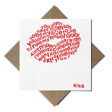 Kiss (Greeting Card)