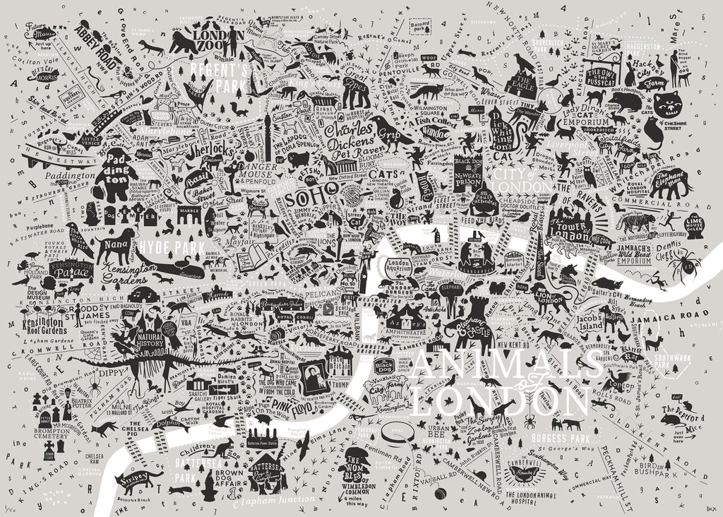 Animals Of London (Neutral Colours)
